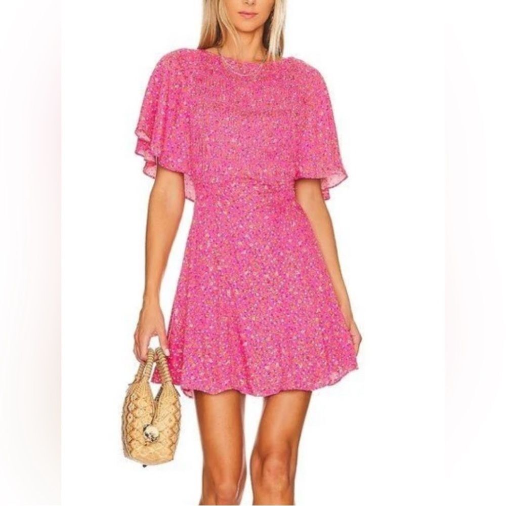 Free People Florence Tie Back Mini Dress Size Small